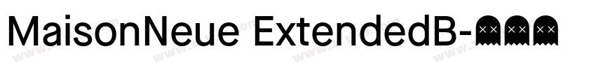 MaisonNeue ExtendedB字体转换